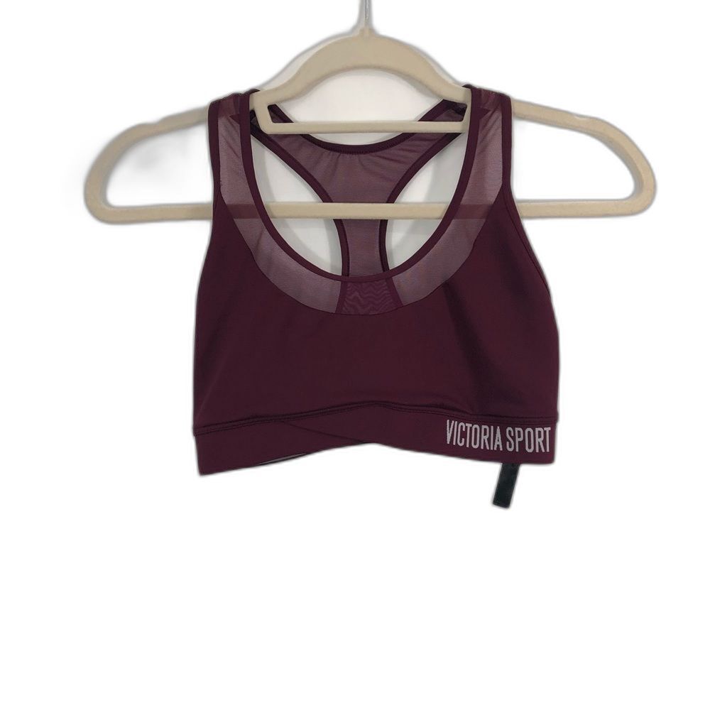 Victoria Sport The Player Racerback Sports Bra Maroon Size Small Unpadded